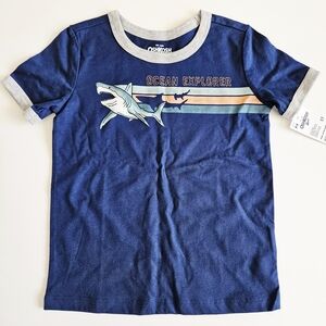 OshKosh B'gosh Navy Shark Tee